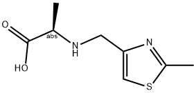 (2R)-2-([(2-METHYL-1,3-THIAZOL-4-YL)METHYL]AMINO)PROPANOIC ACID Struktur