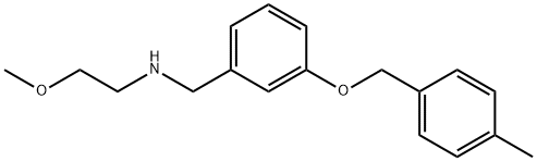 2-METHOXY-N-(3-((4-METHYLBENZYL)OXY)BENZYL)ETHANAMINE Struktur