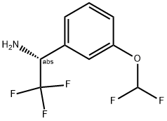 (1R)-1-[3-(DIFLUOROMETHOXY)PHENYL]-2,2,2-TRIFLUOROETHYLAMINE Struktur