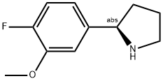 4-((2R)PYRROLIDIN-2-YL)-1-FLUORO-2-METHOXYBENZENE Struktur