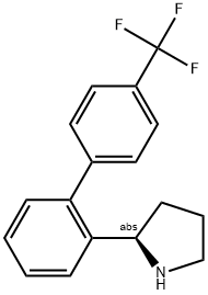 (2R)-2-(2-[4-(TRIFLUOROMETHYL)PHENYL]PHENYL)PYRROLIDINE Struktur