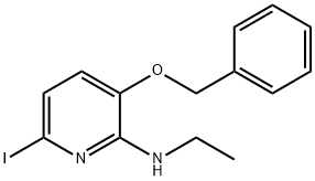 3-BENZYLOXY-2-ETHYLAMINO-6-IODOPYRIDINE Struktur