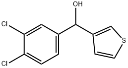 3,4-DICHLOROPHENYL-(3-THIENYL)METHANOL Struktur