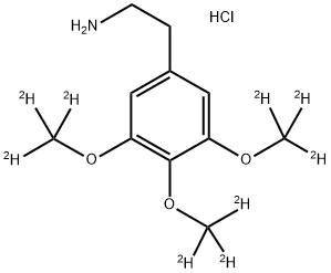 MESCALINE-D9 HYDROCHLORIDE Struktur