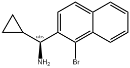 (1S)(1-BROMO(2-NAPHTHYL))CYCLOPROPYLMETHYLAMINE Struktur