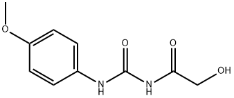 2-HYDROXY-N-([(4-METHOXYPHENYL)AMINO]CARBONYL)ACETAMIDE Struktur