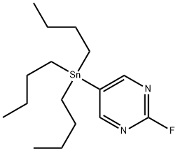 2-FLUORO-5-(TRIBUTYLSTANNYL)PYRIMIDINE Struktur