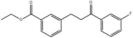 3-(3-CARBOETHOXYPHENYL)-3'-FLUOROPROPIOPHENONE Struktur