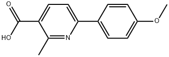 6-(4-METHOXYPHENYL)-2-METHYLPYRIDINE-3-CARBOXYLIC ACID Struktur