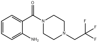 2-[[4-(2,2,2-TRIFLUOROETHYL)PIPERAZIN-1-YL]CARBONYL]ANILINE Struktur