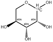 L-[1-13C]LYXOSE Struktur