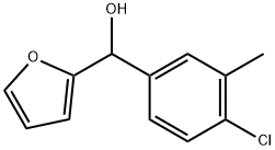 4-CHLORO-3-METHYLPHENYL-(2-FURYL)METHANOL Struktur