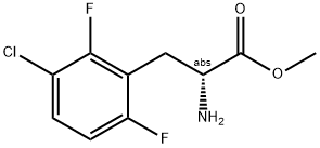 METHYL (2R)-2-AMINO-3-(3-CHLORO-2,6-DIFLUOROPHENYL)PROPANOATE Struktur