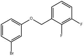 3-BROMOPHENYL-(2,3-DIFLUOROBENZYL)ETHER Struktur