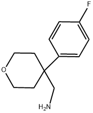 C-[4-(4-FLUORO-PHENYL)-TETRAHYDRO-PYRAN-4-YL]-METHYLAMINE Struktur