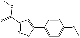 METHYL 5-(4-(METHYLTHIO)PHENYL)ISOXAZOLE-3-CARBOXYLATE Struktur