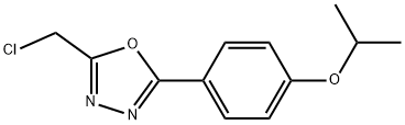 2-(CHLOROMETHYL)-5-(4-ISOPROPOXYPHENYL)-1,3,4-OXADIAZOLE Struktur