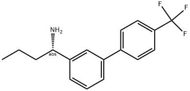 (1S)-1-(3-[4-(TRIFLUOROMETHYL)PHENYL]PHENYL)BUTYLAMINE Struktur