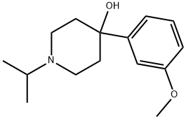 4-HYDROXY-4-(3-METHOXYPHENYL)-1-ISOPROPYLPIPERIDINE Struktur