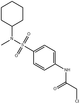 2-CHLORO-N-(4-[[CYCLOHEXYL(METHYL)AMINO]SULFONYL]PHENYL)ACETAMIDE Struktur