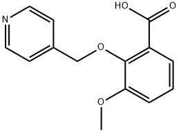 3-METHOXY-2-(PYRIDIN-4-YLMETHOXY)BENZOIC ACID Struktur