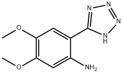 BENZENAMINE, 4,5-DIMETHOXY-2-(1H-TETRAZOL-5-YL)- Struktur