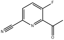 6-ACETYL-5-FLUOROPYRIDINE-2-CARBONITRILE Struktur