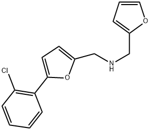 1-(5-(2-CHLOROPHENYL)-2-FURYL)-N-(2-FURYLMETHYL)METHANAMINE Struktur