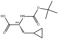 BOC-D-ALA(3-CYCLOPROPYL) Struktur