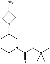 (1-N-BOC-PIPERIDIN-3-YL-AZETIDIN-3-YL)-AMINE Struktur