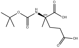 BOC-ALPHA-METHYL-D-GLU Struktur