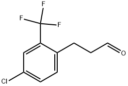3-(4-CHLORO-2-TRIFLUOROMETHYL-PHENYL)-PROPIONALDEHYDE Struktur