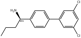 (1R)-1-[4-(3,5-DICHLOROPHENYL)PHENYL]BUTYLAMINE Struktur