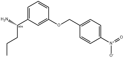 (1S)-1-(3-[(4-NITROPHENYL)METHOXY]PHENYL)BUTYLAMINE Struktur