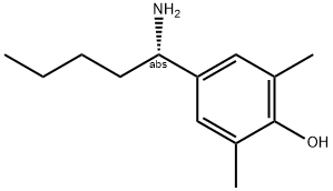 4-((1S)-1-AMINOPENTYL)-2,6-DIMETHYLPHENOL Struktur