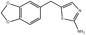 5-(1,3-BENZODIOXOL-5-YLMETHYL)-1,3-THIAZOL-2-AMINE Struktur