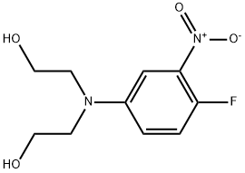 4-FLUORO-3-NITRO-N,N-BIS(HYDROXYETHYL) ANILINE Struktur