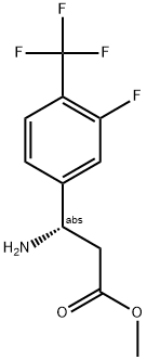 METHYL (3S)-3-AMINO-3-[3-FLUORO-4-(TRIFLUOROMETHYL)PHENYL]PROPANOATE Struktur