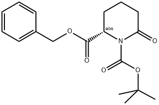 (S)-6-OXO-PIPERIDINE-1,2-DICARBOXYLIC ACID 2-BENZYL ESTER 1-TERT-BUTYL ESTER Struktur