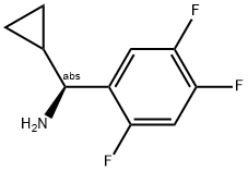 (1S)CYCLOPROPYL(2,4,5-TRIFLUOROPHENYL)METHYLAMINE Struktur