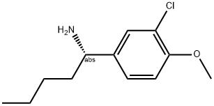 (1S)-1-(3-CHLORO-4-METHOXYPHENYL)PENTYLAMINE Struktur