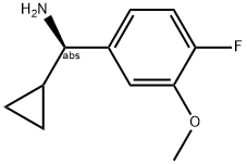 (1R)CYCLOPROPYL(4-FLUORO-3-METHOXYPHENYL)METHYLAMINE Struktur