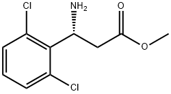 METHYL (3R)-3-AMINO-3-(2,6-DICHLOROPHENYL)PROPANOATE Struktur