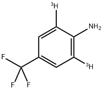 4-TRIFLUOROMETHYLANILINE, [2,6-3H]- Struktur