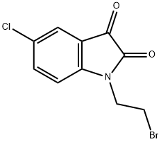 1-(2-BROMOETHYL)-5-CHLORO-1H-INDOLE-2,3-DIONE Struktur