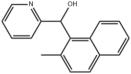 2-METHYL-1-NAPHTHYL-(2-PYRIDYL)METHANOL Struktur