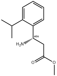 METHYL (3S)-3-AMINO-3-[2-(METHYLETHYL)PHENYL]PROPANOATE Struktur