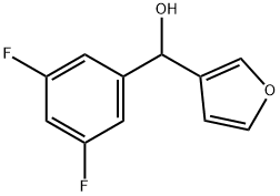 3,5-DIFLUOROPHENYL-(3-FURYL)METHANOL Struktur