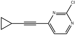 2-CHLORO-4-CYCLOPROPYLETHYNYL-PYRIMIDINE Struktur