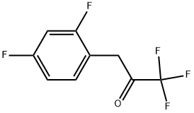 3-(2,4-DIFLUOROPHENYL)-1,1,1-TRIFLUORO-2-PROPANONE Struktur